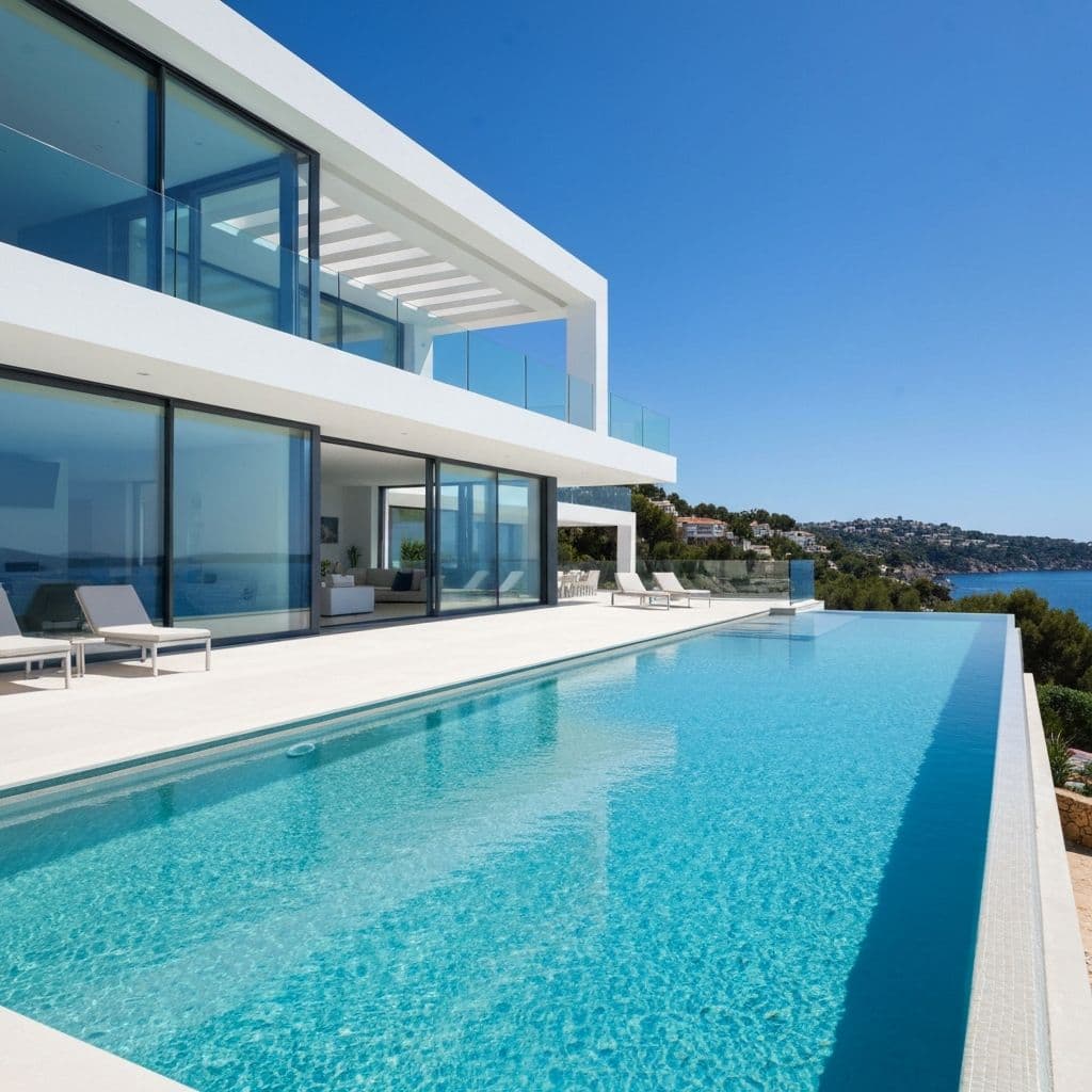 A villa above the bay, ready to go to market